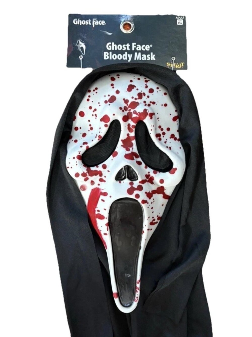 Spirit Halloween Bloody Ghost Face Mask One Size Scream